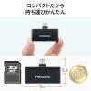 microSDカードリーダー USB-C接続 iPhone Androidバックアップ MFi認証品 iXflash ブラック