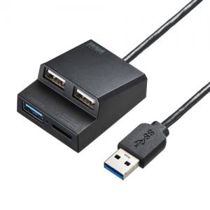 【アウトレット】USB3.2Gen1+USB2.0コンボハブ microSDカードリーダー付き