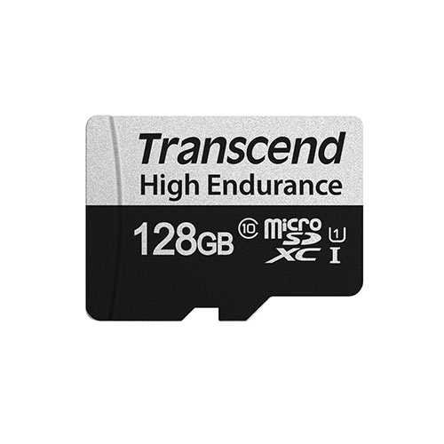 高耐久 microSDカード 128GB Class10 UHS-I U1 SDカード変換アダプタ付 Transcend製