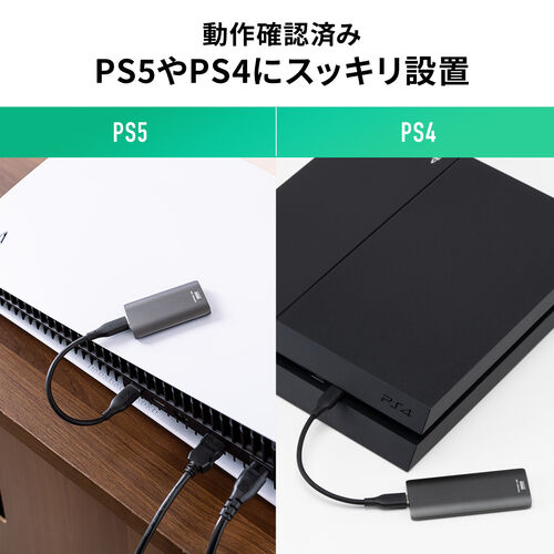 アウトレット】ポータブルSSD 512GB USB3.2 Gen2 USB A USB Type-C