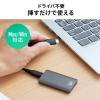 【アウトレット】ポータブルSSD 512GB USB3.2 Gen2 USB A USB Type-C