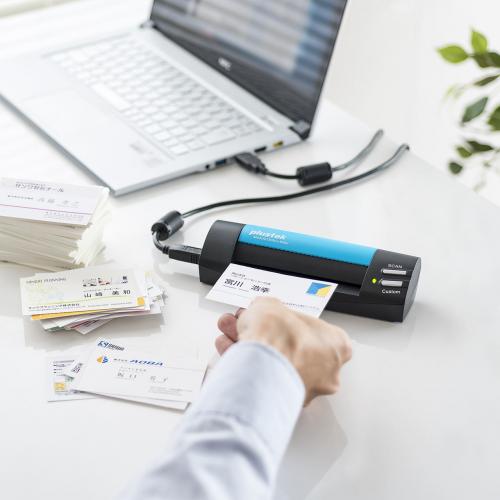 名刺スキャナー 管理ソフト付き データ化 A6サイズまで対応 Windows