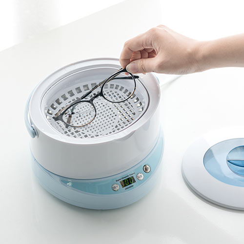 超音波洗浄機 0〜15分タイマー 動作確認済み 超音波洗浄機 分離式 タイマー機能 アタッチメント付き 時計 メガネ