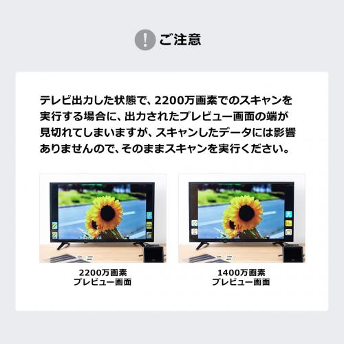 フィルムスキャナー 高画質 1400万画素 ネガ/デジタル化 ポジ対応 HDMI