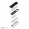 【アウトレット】M.2 SSD用ヒートシンク 両面実装対応 ブラック