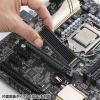 【アウトレット】M.2 SSD用ヒートシンク 両面実装対応 ブラック