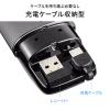 【アウトレット】薄型モバイルマウス SLIMO Bluetooth 2.4GHzワイヤレス 静音ボタン USB充電式 ブラック