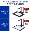 【アウトレット】スタンドスキャナー A2 A3対応 書画カメラ機能 自炊 OCR対応 2000万画素 USB接続 内蔵マイク付き Zoom WEB会議