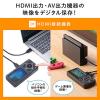 【アウトレット】ビデオキャプチャー AV接続 HDMI接続 デジタル保存 ビデオテープ テープダビング モニター確認 USB/SD保存 HDMI出力