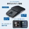薄型マウス Bluetooth 2.4GHzワイヤレス スライドカバー開閉で電源オンオフ 5ボタンUSB-C充電式 ブラック