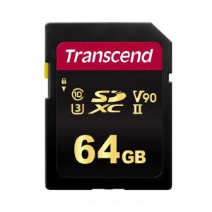SDXCカード 64GB Class10 UHS-II U3 V90 Transcend製