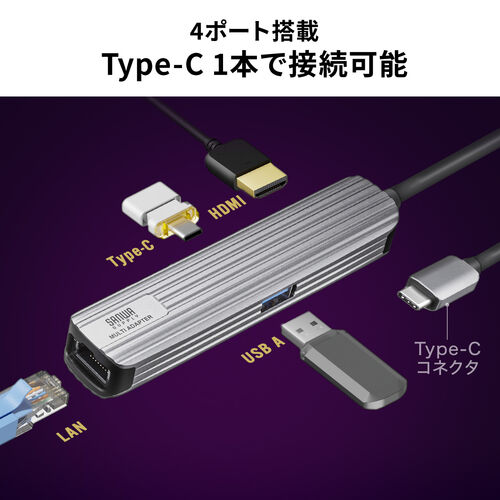 処分特価】USBハブ HDMI出力対応 小型 ドッキングステーション