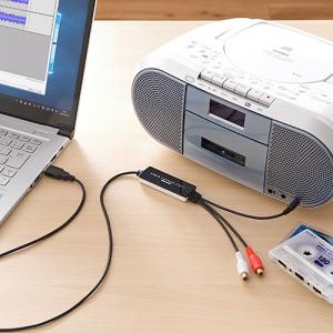 USB接続オーディオキャプチャーケーブル　アナログ音声デジタル化