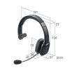 Bluetoothヘッドセット ワイヤレスヘッドセット ノイズキャンセルマイク 32時間連続使用 片耳タイプ オーバーヘッド 在宅勤務 コールセンター