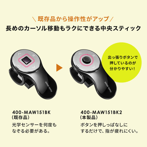アウトレット】リングマウス USB A接続 ワイヤレス フィンガーマウス