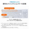 【アウトレット】マルチペアリング Bluetoothキーボード テンキーあり Windows macOS iOS Android 各OS対応 USB充電式 ホワイト