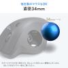 トラックボール 交換用ボール 34mm ブラック 光沢仕上げ