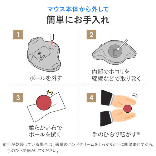 トラックボール 交換用ボール 34mm レッド 光沢仕上げ【メモリダイレクト】