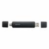 SD/microSDカードリーダー USB Type-C & USB-A両対応 直挿し USBポート付き