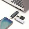 SD/microSDカードリーダー USB Type-C & USB-A両対応 直挿し USBポート付き