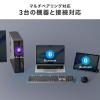 ワイヤレスキーボード Bluetooth&専用レシーバー接続 JIS配列 テンキーあり マルチペアリング 充電式 パンタグラフキー ベージュ
