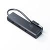 【アウトレット】USBハブ コンボ USB3.1Gen1×1ポート USB2.0×3ポート バスパワー ブラック