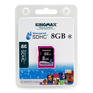 SDHCカード 4GB Class6対応 防水タイプ KINGMAX製