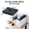 【アウトレット】ノートパソコンスタンド 折りたたみ 高さ変更 角度調整対応 360度回転 姿勢改善 スマホスタンド内蔵