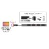 【アウトレット】USB Type-C USB2.0　4ポート スリムハブ