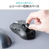 【アウトレット】チルト&高速スクロール Bluetoothマウス 専用レシーバー接続 静音ボタン ホワイト