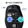 ◆セール◆エルゴマウス Bluetooth 2.4GHzワイヤレス 充電式 9ボタン 液晶画面付き ボタン割り当て機能付きブラック
