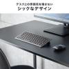 ワイヤレスキーボード テンキーレス Bluetooth&2.4GHzレシーバー 日本語配列 マルチペアリング 充電式 パンタグラフ式 ブラック