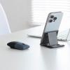 【アウトレット】薄型モバイルマウス SLIMO Bluetooth 2.4GHzワイヤレス 静音ボタン USB充電式 ネイビー