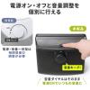 【アウトレット】手元スピーカー 有線 テレビスピーカー 10W高出力 5mケーブル 繰り返し使える充電式  ホワイト