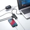 【アウトレット】USBハブ USB3.1Gen1 USB3.0 急速充電 セルフパワー 4ポート ブラック