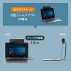 【アウトレット】USBサウンドバースピーカー 6W出力 クリップ固定式 PCスピーカー ブラック