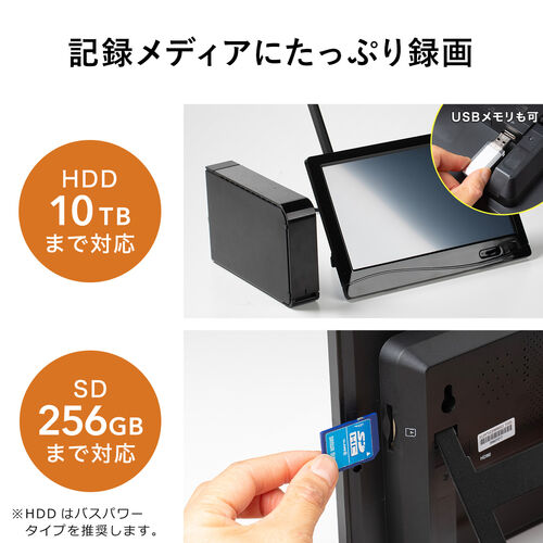 在庫限り】ワイヤレスモニター 防犯カメラ 400-CA095シリーズ
