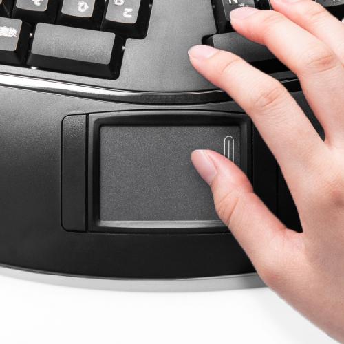 エルゴノミクスキーボード 人間工学キーボード エルゴキーボード ワイヤレス タッチパッド メンブレン フルキーボード メモリダイレクト