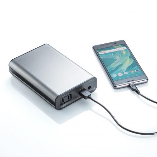 サンワダイレクト モバイルバッテリー 65W 22800mAh Amazon.co.jp: サンワダイレクト モバイルバッテリー AC出力 65W