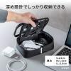 透明ガジェットポーチ Sサイズ 小物入れ クリア 縦長 トラベルポーチ
