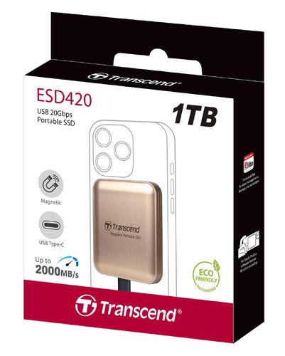 ポータブルSSD 1TB MagSafe対応 USB-C接続 USB 20Gbps 最大2000MB/s