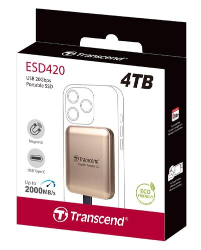 新品】Transcend 4TB ポータブルSSD 最大2,000MB/s 外付けSSD