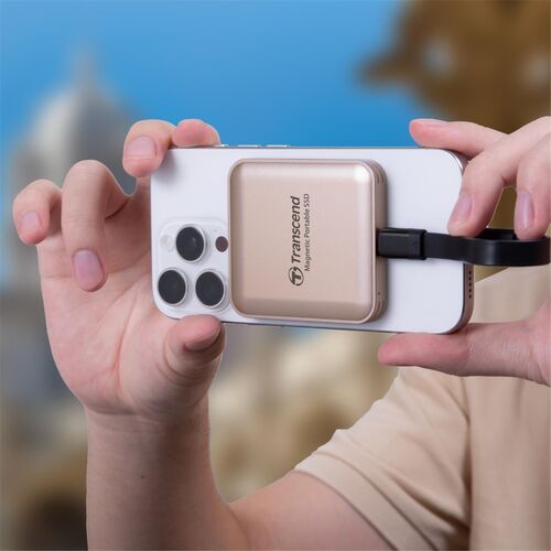 ポータブルSSD 4TB USB 3.1 ゴールド ポータブルSSD 4TB MagSafe対応 USB-C接続 USB 20Gbps 最大2000MB/s