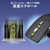 【アウトレット】ワイヤレスマウス VELZA サイドホイール/高速スクロール Bluetooth/2.4GHz 無線 静音 左右スクロール USB充電式