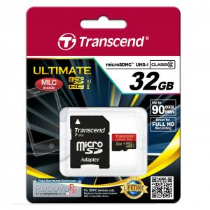 microSDHCカード 32GB Class10 UHS-1対応 MLCチップ採用 600倍速(最大読込速度90MB/s)  Ultimate SDカード変換アダプタ付 Nintendo Switch 動作確認済 Transcend製