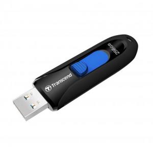 USBメモリ 256GB USB3.1 Gen1 キャップレス スライド式 JetFlash 790 ブラック PS4動作確認済 Transcend