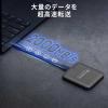 ポータブルSSD 1TB MagSafe対応 USB-C接続 USB 20Gbps 最大2000MB/s  ゴールド Transcend ESD420