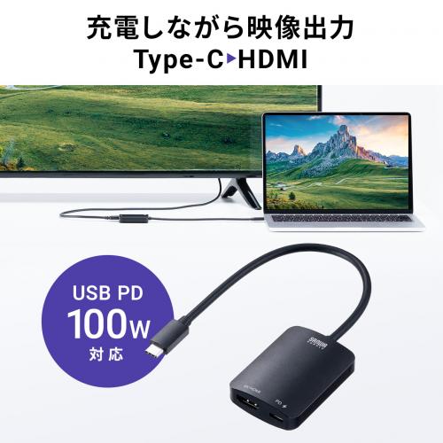 USB Type-C HDMI 変換アダプタ 8K/60Hz 4K/144Hz HDR USB PD100W