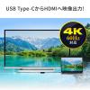 【アウトレット】USB Type C-HDMI変換アダプタ 4K/60Hz HDR対応 PD100W  iPad Pro Air Nintendo Switch 有機ELモデル対応 ブラック