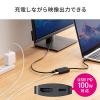 【アウトレット】USB Type C-HDMI変換アダプタ 4K/60Hz HDR対応 PD100W  iPad Pro Air Nintendo Switch 有機ELモデル対応 ブラック